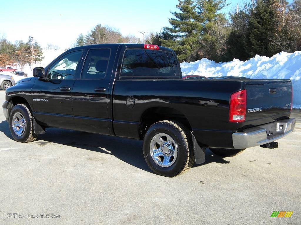 2002 Ram 1500 ST Quad Cab 4x4 - Black / Dark Slate Gray photo #6