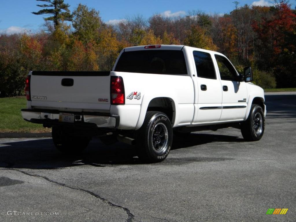 2007 Sierra 2500HD Classic SLE Crew Cab 4x4 - Summit White / Dark Charcoal photo #14