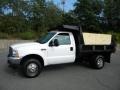 Oxford White - F350 Super Duty XL Regular Cab 4x4 Dump Truck Photo No. 1