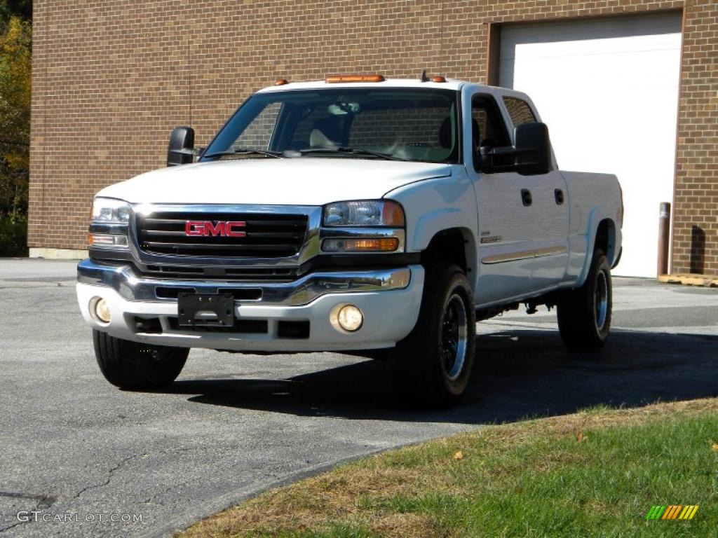 2007 Sierra 2500HD Classic SLE Crew Cab 4x4 - Summit White / Dark Charcoal photo #23