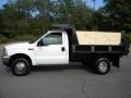 Oxford White - F350 Super Duty XL Regular Cab 4x4 Dump Truck Photo No. 5