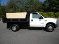 Oxford White - F350 Super Duty XL Regular Cab 4x4 Dump Truck Photo No. 6