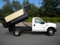 Oxford White - F350 Super Duty XL Regular Cab 4x4 Dump Truck Photo No. 8