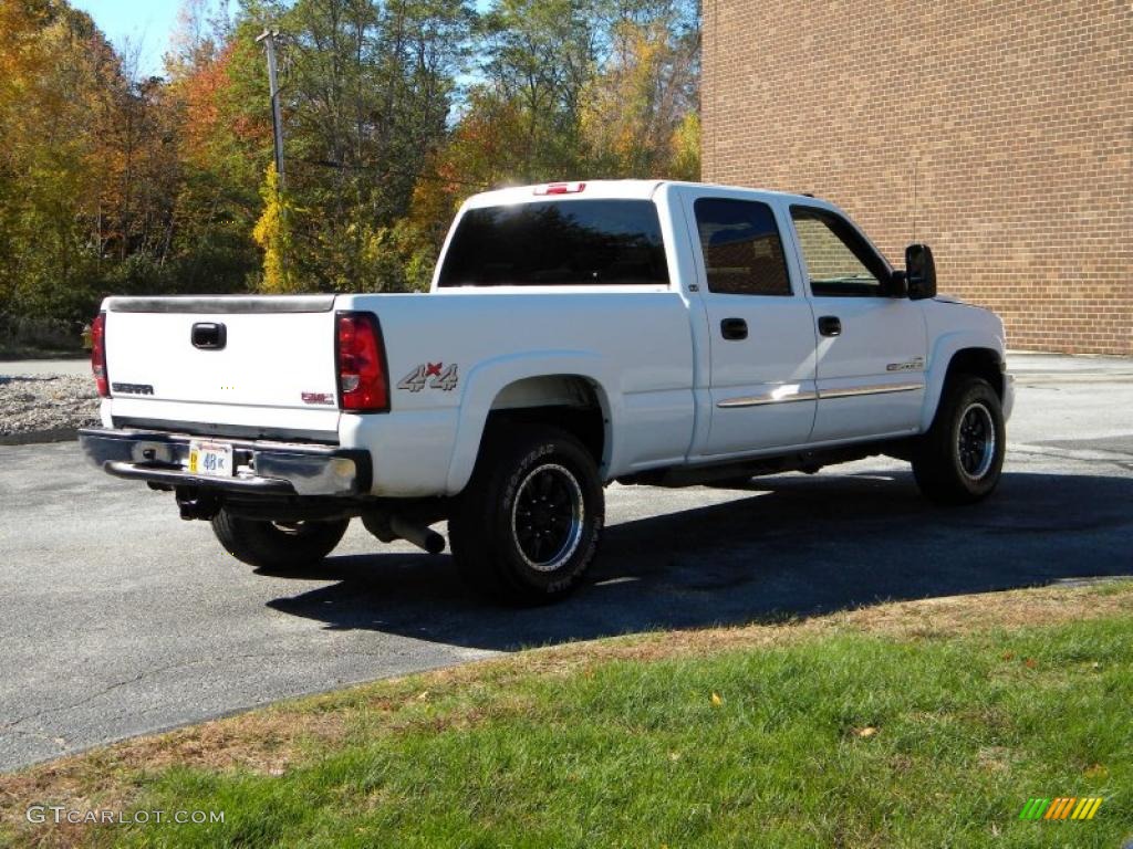 2007 Sierra 2500HD Classic SLE Crew Cab 4x4 - Summit White / Dark Charcoal photo #34