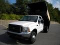 Oxford White - F350 Super Duty XL Regular Cab 4x4 Dump Truck Photo No. 15
