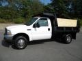 Oxford White - F350 Super Duty XL Regular Cab 4x4 Dump Truck Photo No. 17