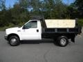 Oxford White - F350 Super Duty XL Regular Cab 4x4 Dump Truck Photo No. 21