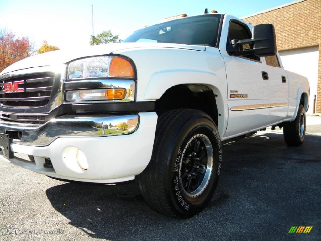 2007 Sierra 2500HD Classic SLE Crew Cab 4x4 - Summit White / Dark Charcoal photo #44