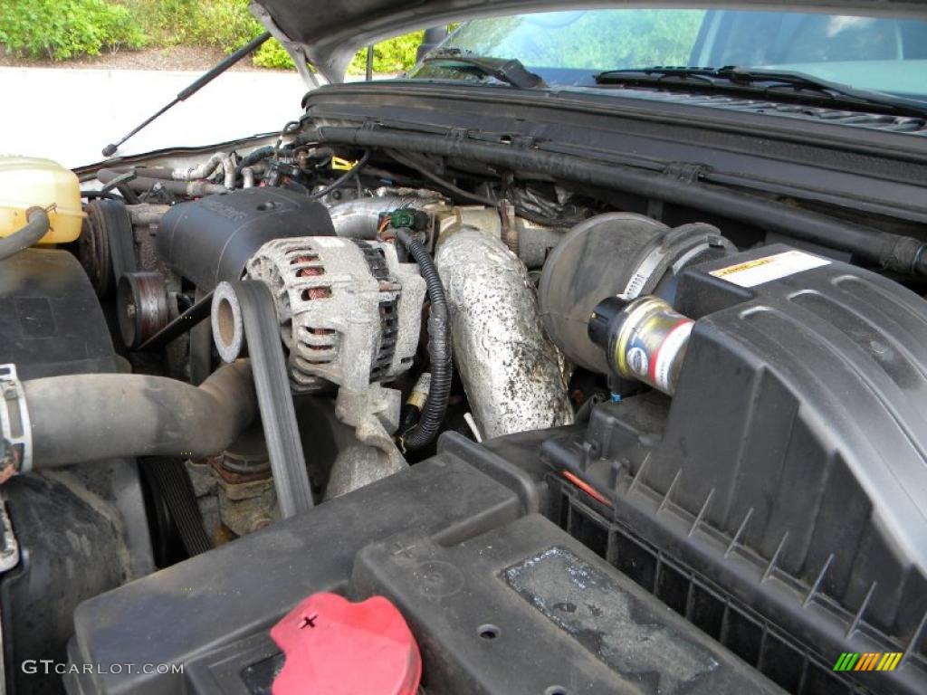2002 Ford F350 Super Duty XL Regular Cab 4x4 Dump Truck Engine Photos