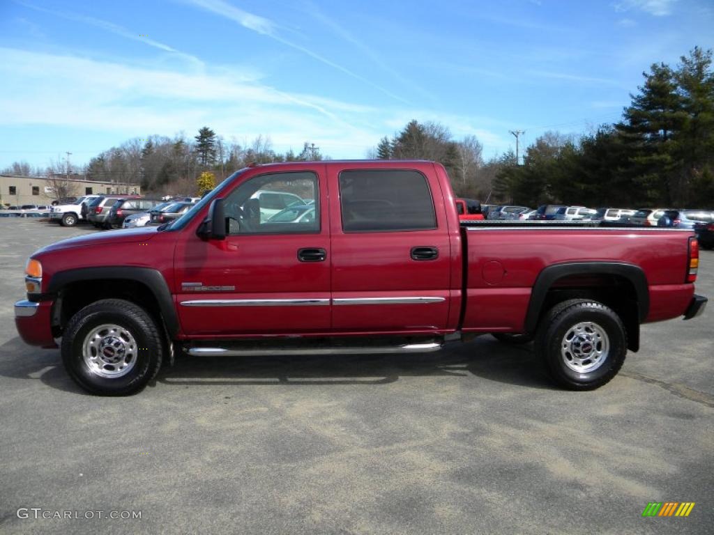 2007 Sierra 2500HD Classic SLE Crew Cab 4x4 - Sport Red Metallic / Dark Charcoal photo #3
