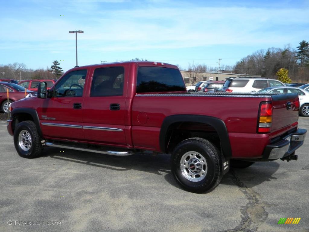 2007 Sierra 2500HD Classic SLE Crew Cab 4x4 - Sport Red Metallic / Dark Charcoal photo #5