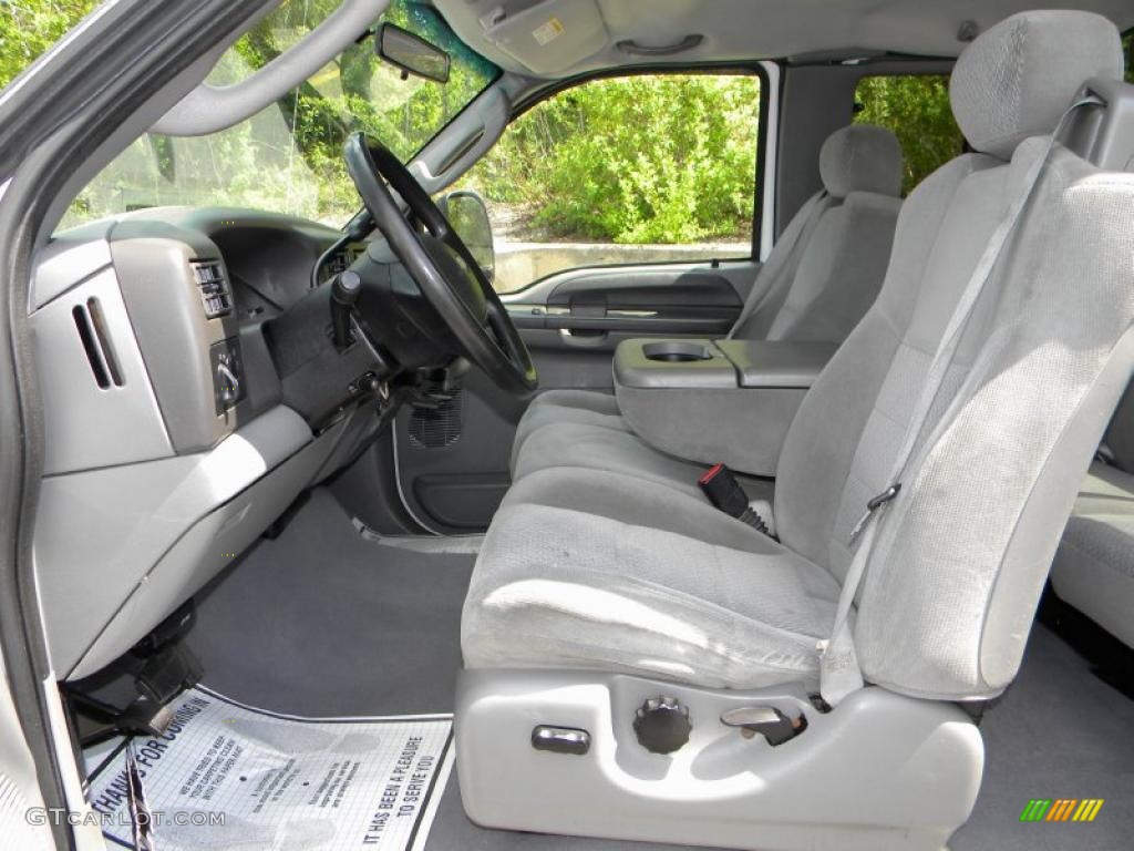 Medium Flint Interior 2003 Ford F350 Super Duty XLT SuperCab 4x4 Photo #40647406