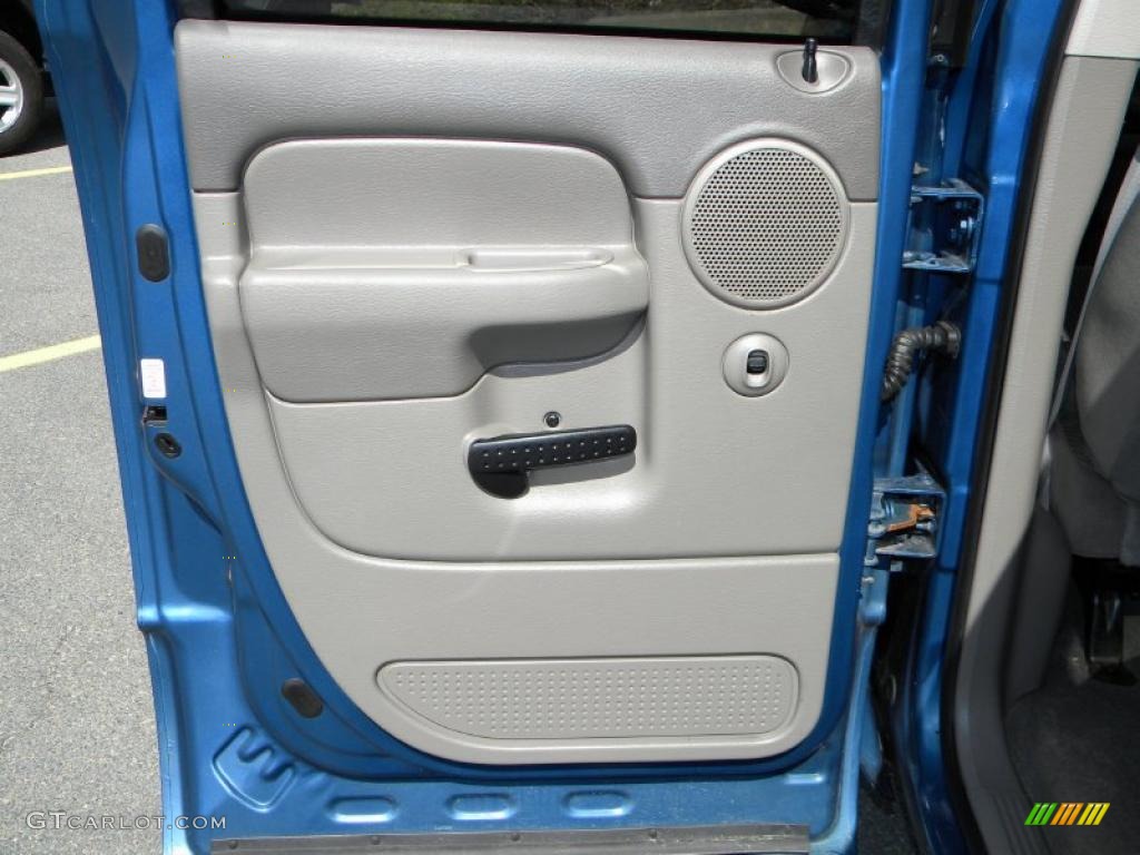 2003 Ram 1500 SLT Quad Cab 4x4 - Atlantic Blue Pearl / Dark Slate Gray photo #35
