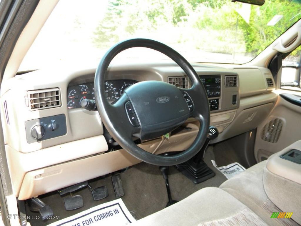 Medium Prairie Tan Interior 1999 Ford F350 Super Duty XLT Crew Cab 4x4 Dually Photo #40648662