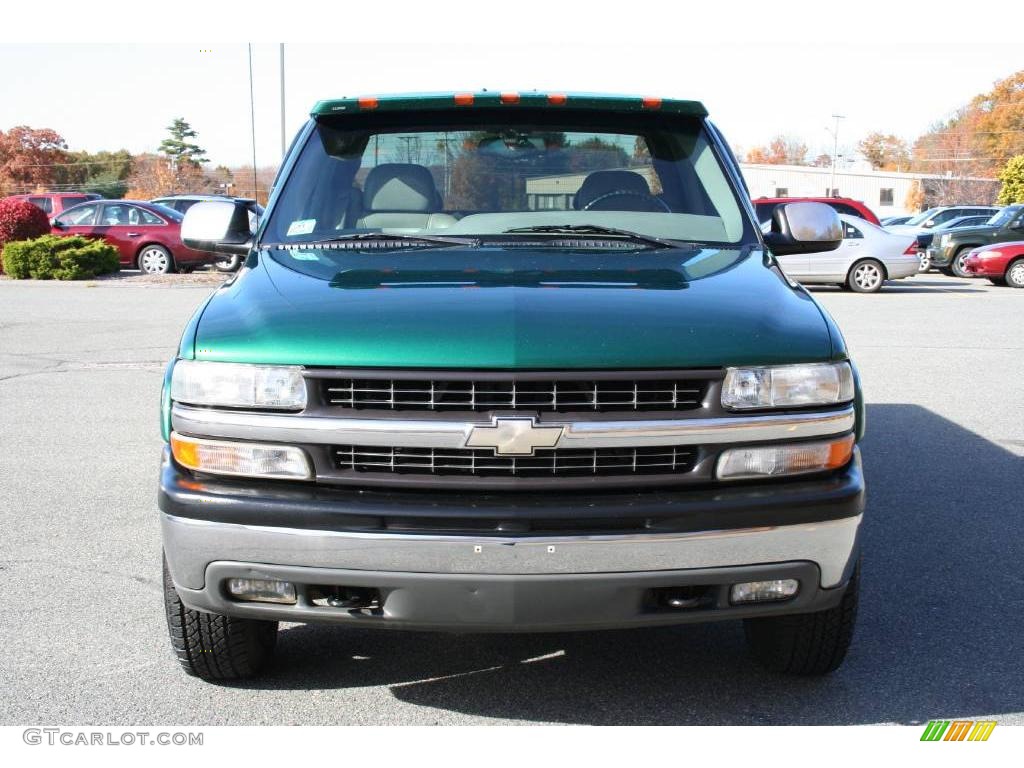2000 Silverado 2500 LT Extended Cab 4x4 - Meadow Green Metallic / Medium Gray photo #11