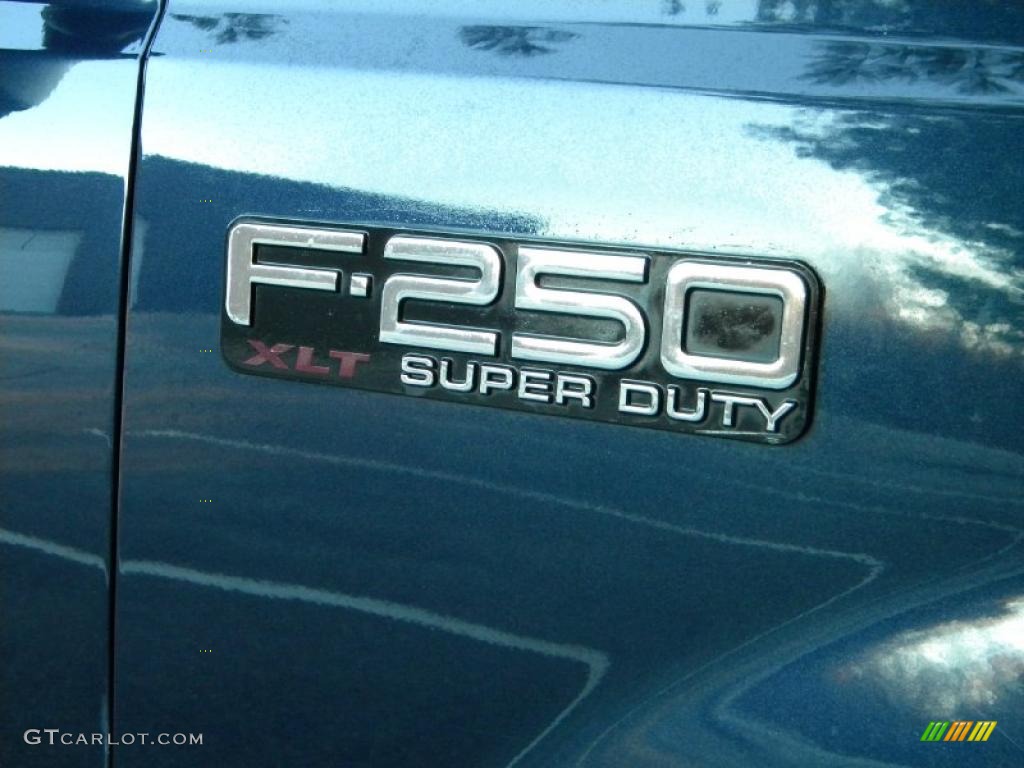 2002 F250 Super Duty XLT SuperCab 4x4 - True Blue Metallic / Medium Flint photo #66