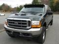 2001 Dark Highland Green Metallic Ford F350 Super Duty Lariat Crew Cab 4x4  photo #8