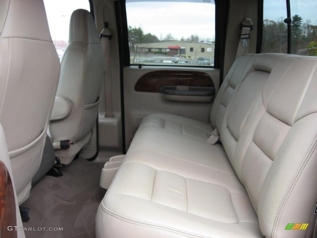 Medium Parchment Interior 2001 Ford F350 Super Duty Lariat Crew Cab 4x4 Photo #40650163