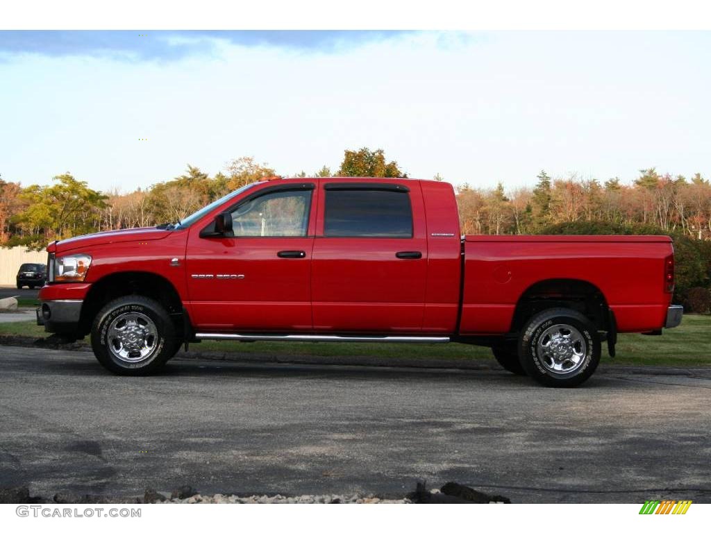Flame Red 2006 Dodge Ram 2500 SLT Mega Cab 4x4 Exterior Photo #40650219