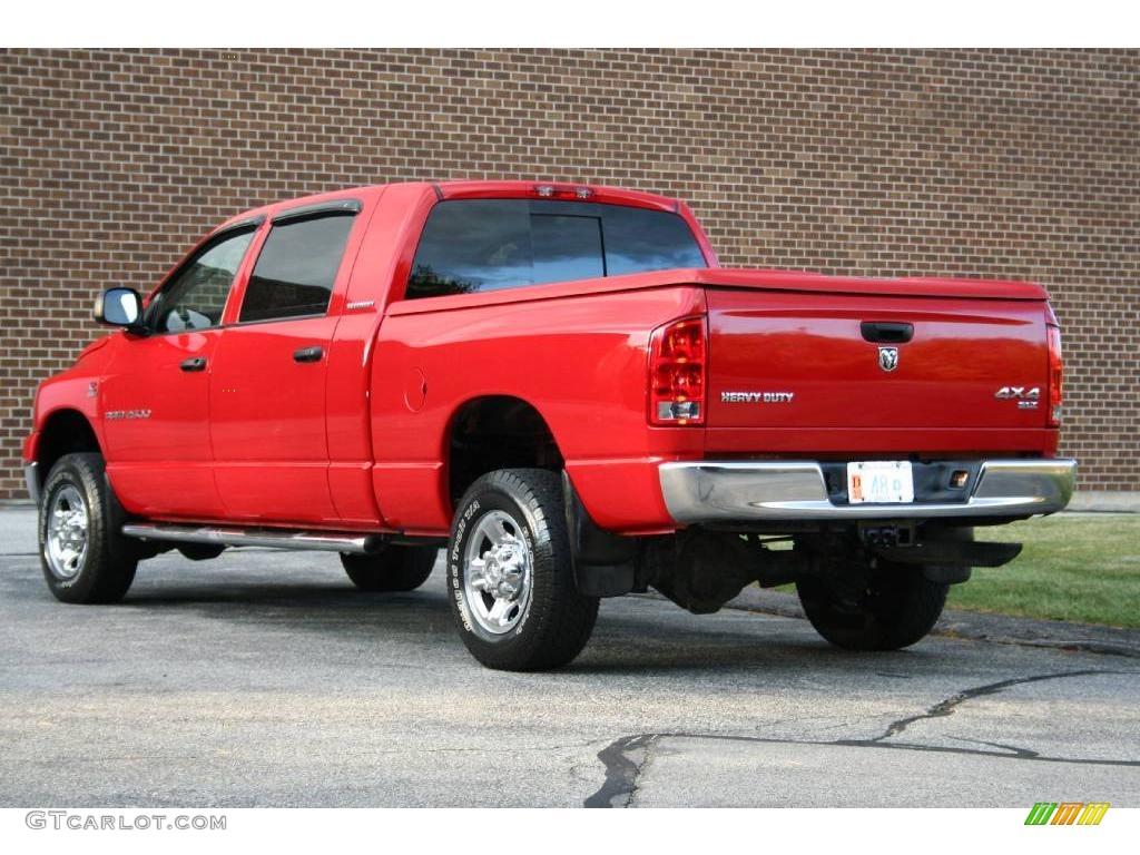 Flame Red 2006 Dodge Ram 2500 SLT Mega Cab 4x4 Exterior Photo #40650233