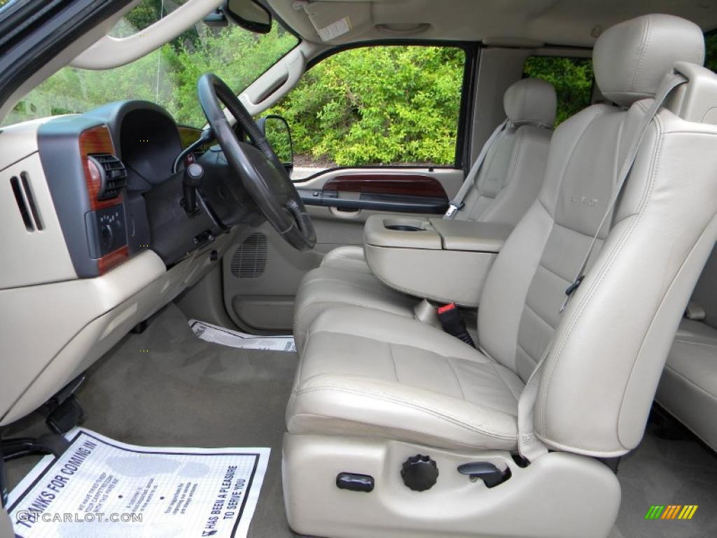Tan Interior 2005 Ford F350 Super Duty Lariat SuperCab 4x4 Photo #40650759