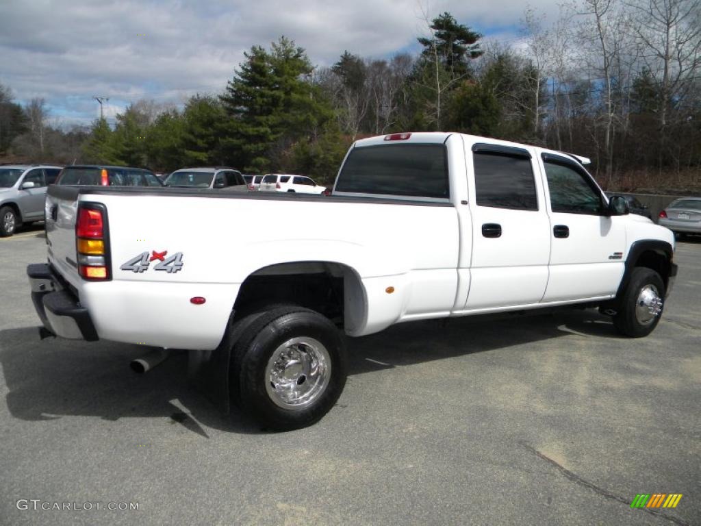 Summit White 2001 Chevrolet Silverado 3500 LT Crew Cab 4x4 Dually Exterior Photo #40650879