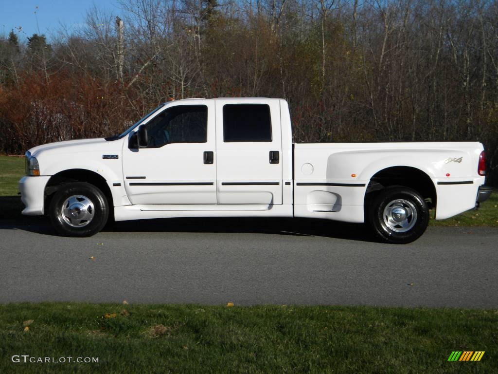 Oxford White 2002 Ford F350 Super Duty XLT Crew Cab 4x4 Dually Exterior Photo #40650967