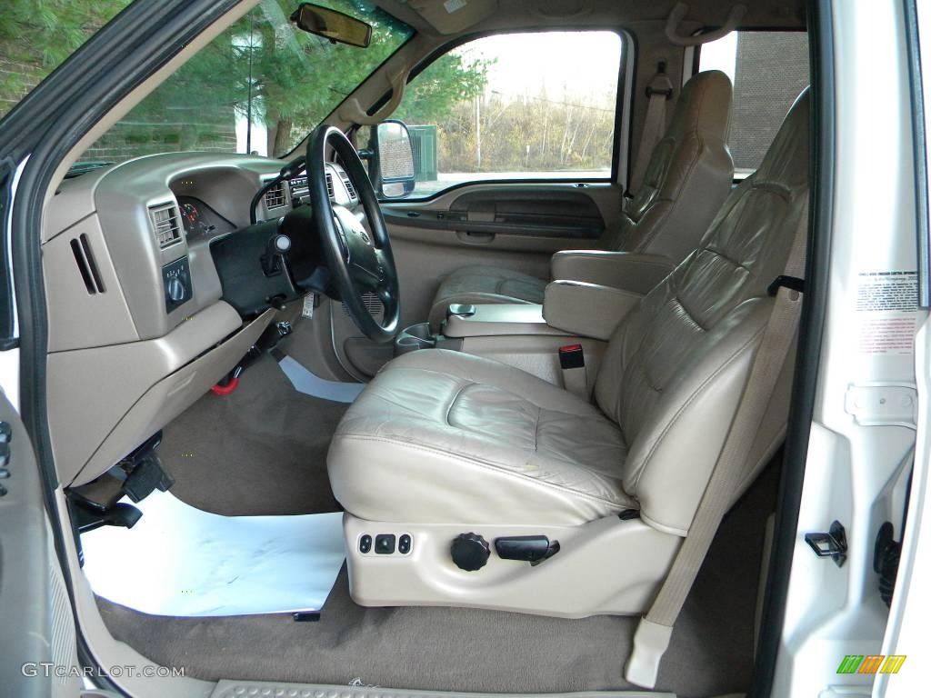 Medium Parchment Interior 2002 Ford F350 Super Duty XLT Crew Cab 4x4 Dually Photo #40651203