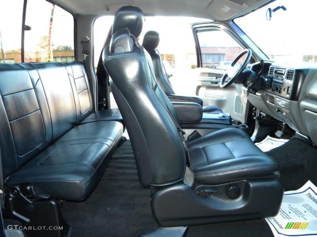 Black Interior 2002 Ford F350 Super Duty XLT SuperCab 4x4 Photo #40651919