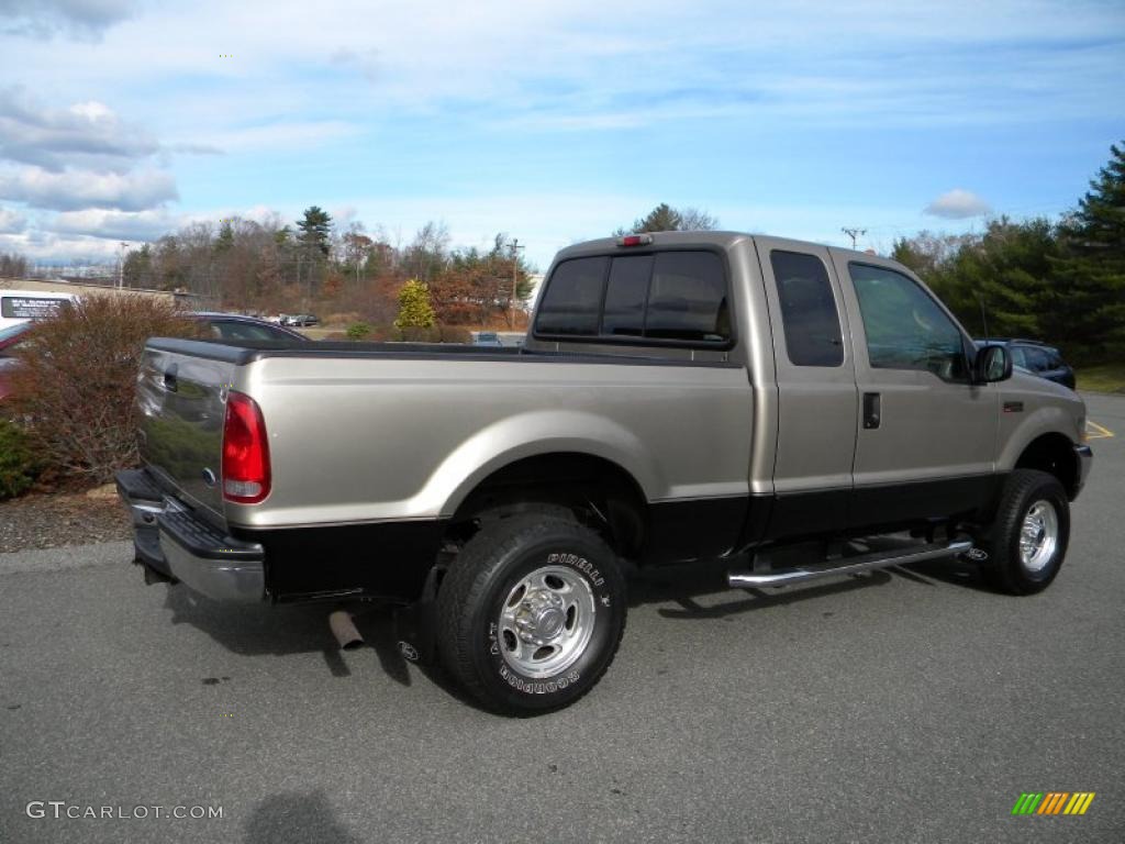 2002 F250 Super Duty Lariat SuperCab 4x4 - Arizona Beige Metallic / Medium Parchment photo #16