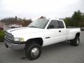 2002 Bright White Dodge Ram 3500 SLT Quad Cab 4x4 Dually  photo #2