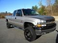 2001 Light Pewter Metallic Chevrolet Silverado 2500HD LS Extended Cab 4x4  photo #3