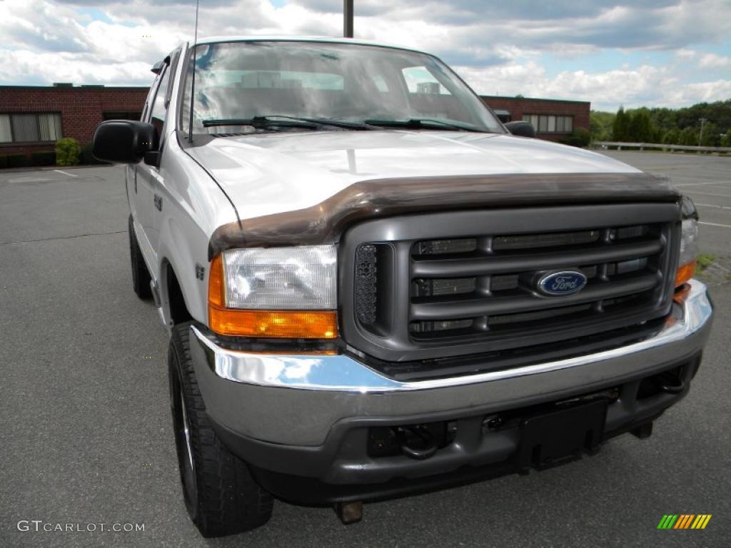 2001 F250 Super Duty XL SuperCab 4x4 - Silver Metallic / Dark Denim Blue photo #1