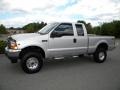 2001 Silver Metallic Ford F250 Super Duty XL SuperCab 4x4  photo #51