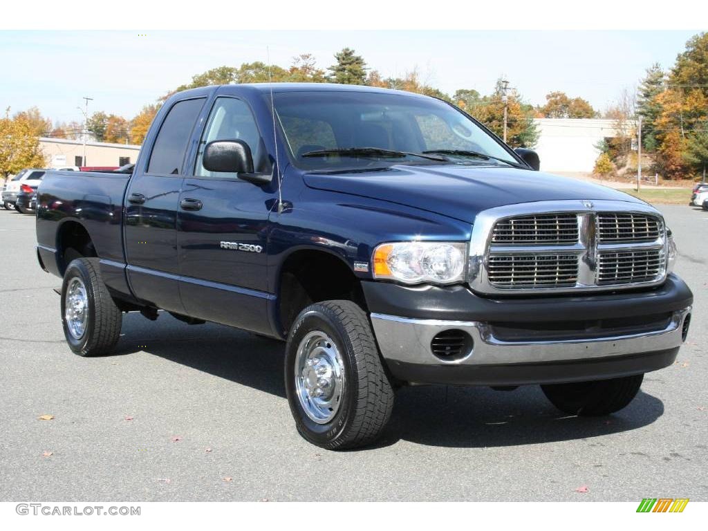 Patriot Blue Pearl 2004 Dodge Ram 2500 ST Quad Cab 4x4 Exterior Photo #40654001
