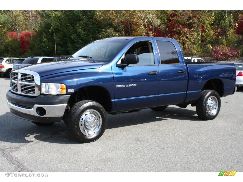 Patriot Blue Pearl 2004 Dodge Ram 2500 ST Quad Cab 4x4 Exterior Photo #40654009