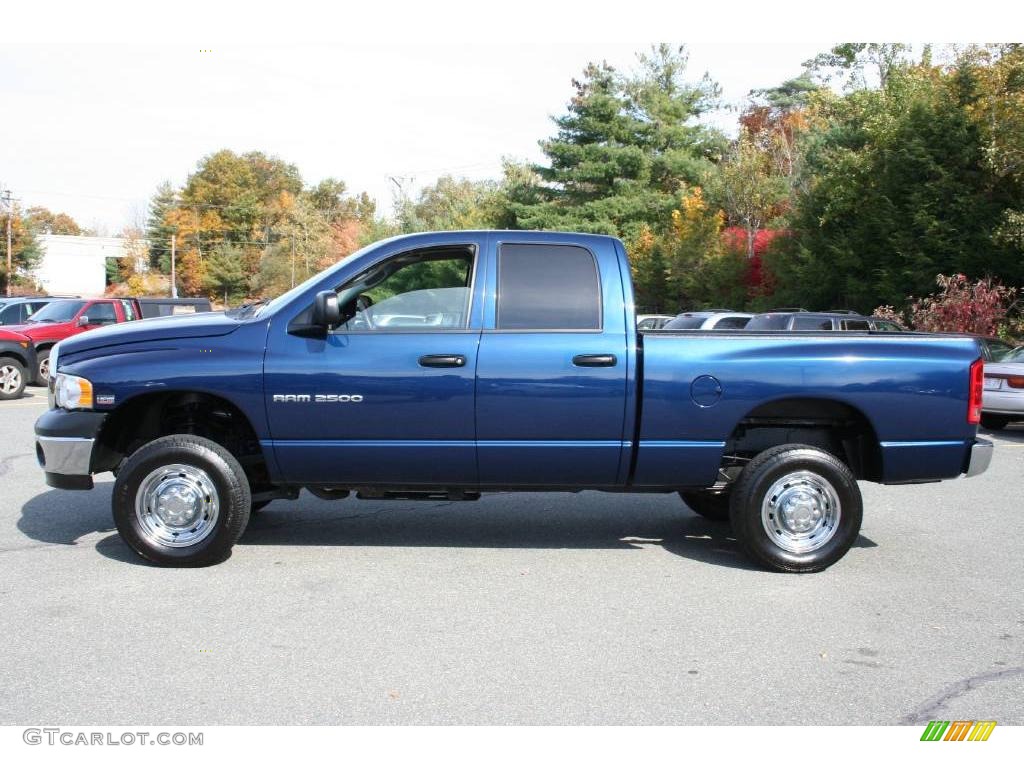 Patriot Blue Pearl 2004 Dodge Ram 2500 ST Quad Cab 4x4 Exterior Photo #40654017