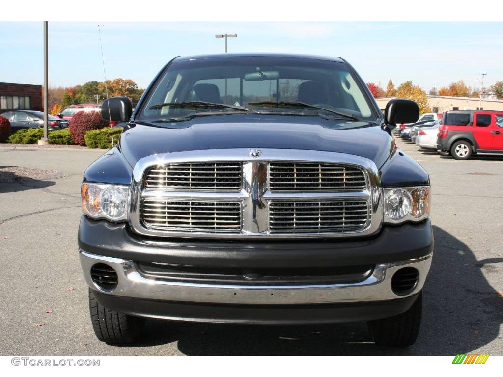 2004 Ram 2500 ST Quad Cab 4x4 - Patriot Blue Pearl / Dark Slate Gray photo #10