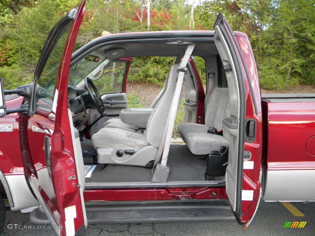 Medium Graphite Interior 2000 Ford F250 Super Duty XLT Extended Cab 4x4 Photo #40654458