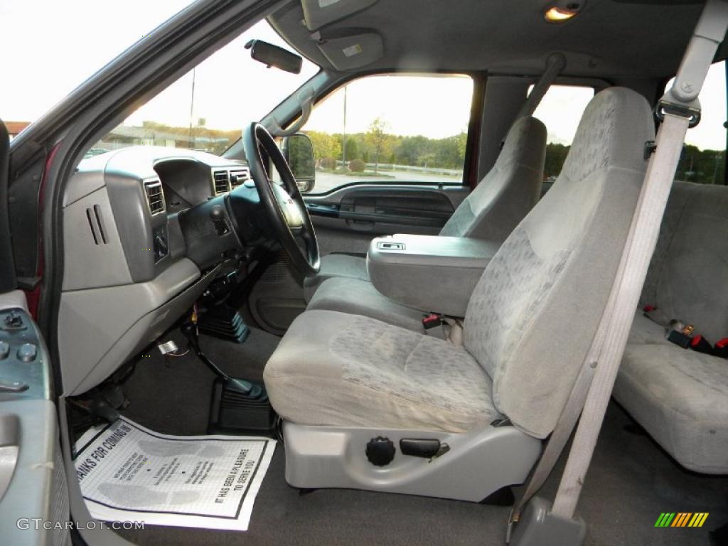 Medium Graphite Interior 2000 Ford F250 Super Duty XLT Extended Cab 4x4 Photo #40654490