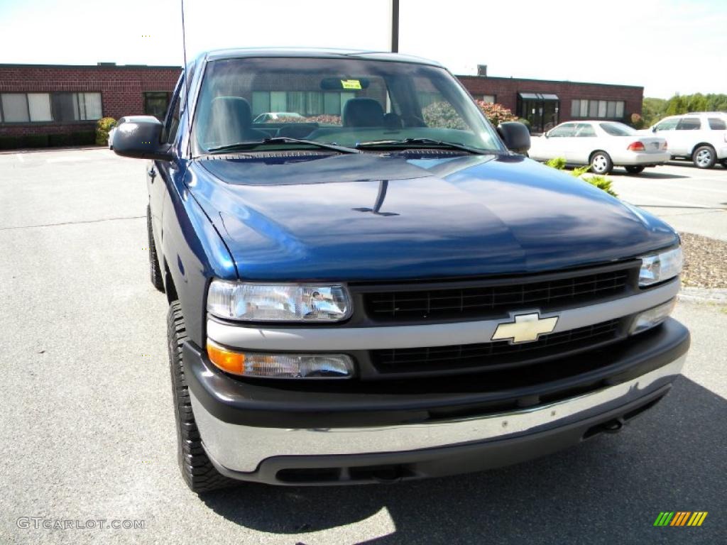 2000 Silverado 1500 Regular Cab 4x4 - Indigo Blue Metallic / Graphite photo #3