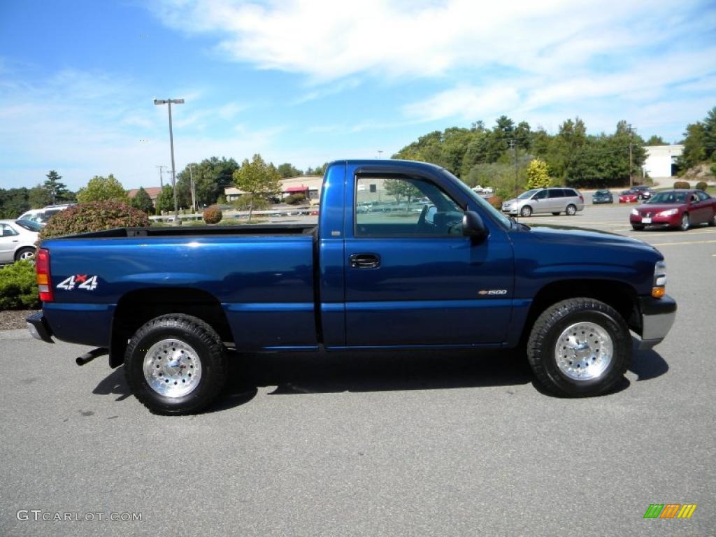 2000 Silverado 1500 Regular Cab 4x4 - Indigo Blue Metallic / Graphite photo #9