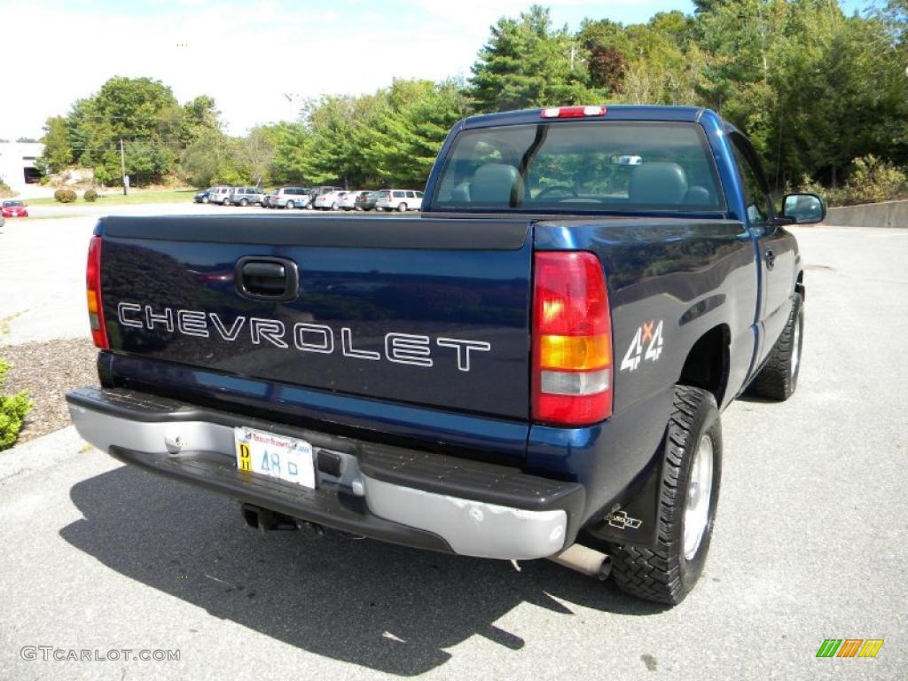 2000 Silverado 1500 Regular Cab 4x4 - Indigo Blue Metallic / Graphite photo #12