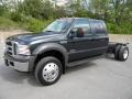 Dark Green Satin Metallic 2005 Ford F450 Super Duty Lariat Crew Cab 4x4 Chassis Exterior