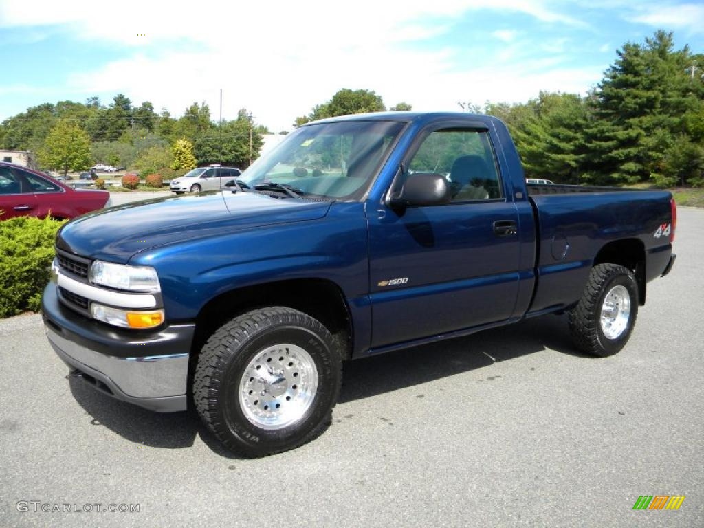 2000 Silverado 1500 Regular Cab 4x4 - Indigo Blue Metallic / Graphite photo #28