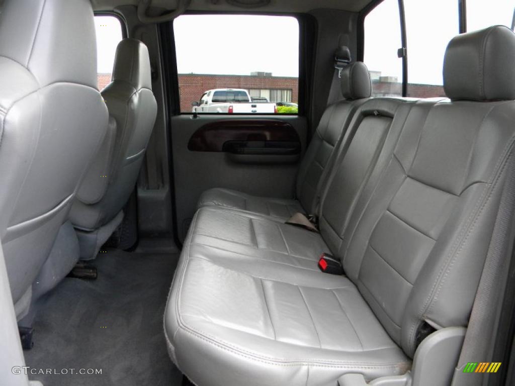 Medium Flint Interior 2005 Ford F450 Super Duty Lariat Crew Cab 4x4 Chassis Photo #40655775