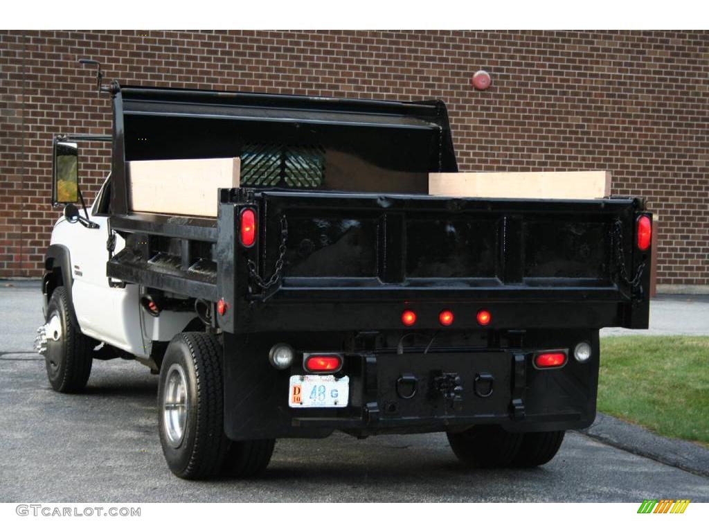 2005 Silverado 3500 Regular Cab 4x4 Chassis Dump Truck - Summit White / Dark Charcoal photo #6