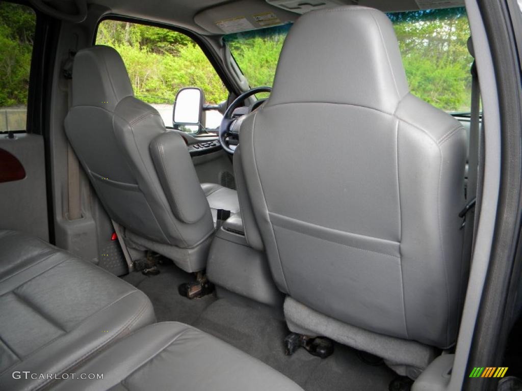 Medium Flint Interior 2005 Ford F450 Super Duty Lariat Crew Cab 4x4 Chassis Photo #40655811