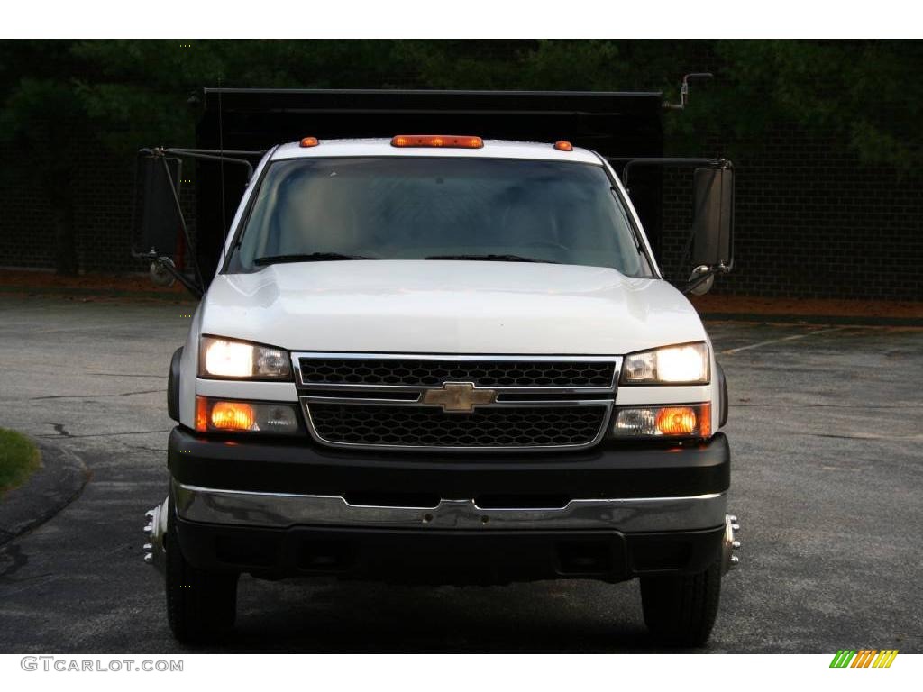 2005 Silverado 3500 Regular Cab 4x4 Chassis Dump Truck - Summit White / Dark Charcoal photo #15