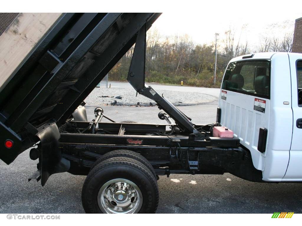 2005 Silverado 3500 Regular Cab 4x4 Chassis Dump Truck - Summit White / Dark Charcoal photo #31